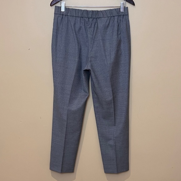 Babaton Conan Wool Houndstooth Cropped Pleated Dress Pants - Women's Size 8 - Picture 3 of 10